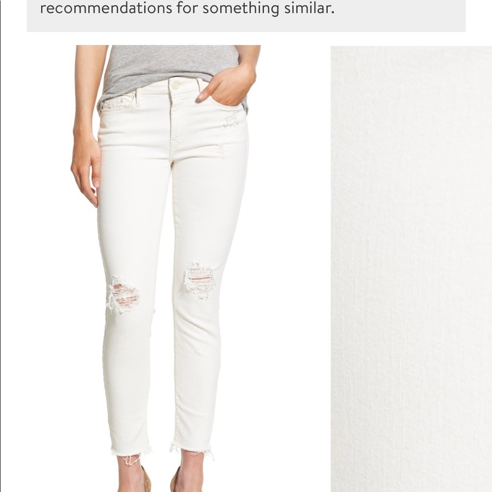 MOTHER Destroyed Ankle Skinny Jeans Size 25